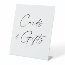 Rustic Cards & Gifts Wedding Tabletop Sign 