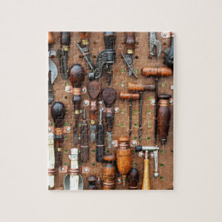 Rustic Carpenter Tools Handyman Jigsaw Puzzle