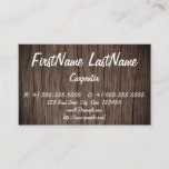 [ Thumbnail: Rustic Carpenter / Woodworker Profile Card ]