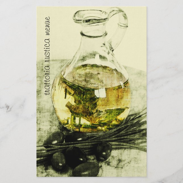 Rustic catering services promo card flyer (Front)