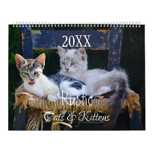 Rustic Cats  Kittens Calendar  HAMbyWG
