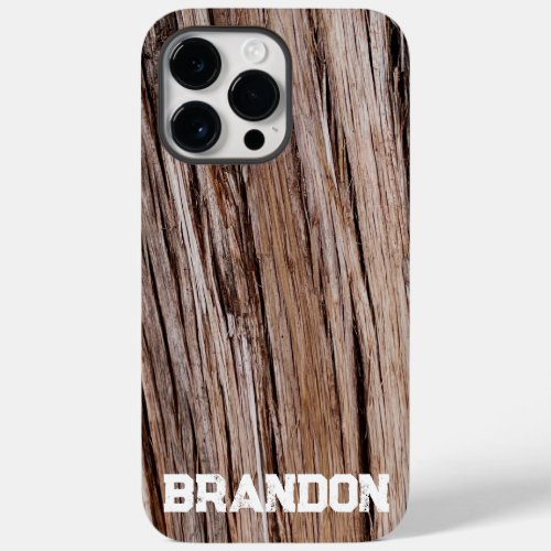 Rustic cedar bark nature tree outdoors pattern Case_Mate iPhone 14 pro max case