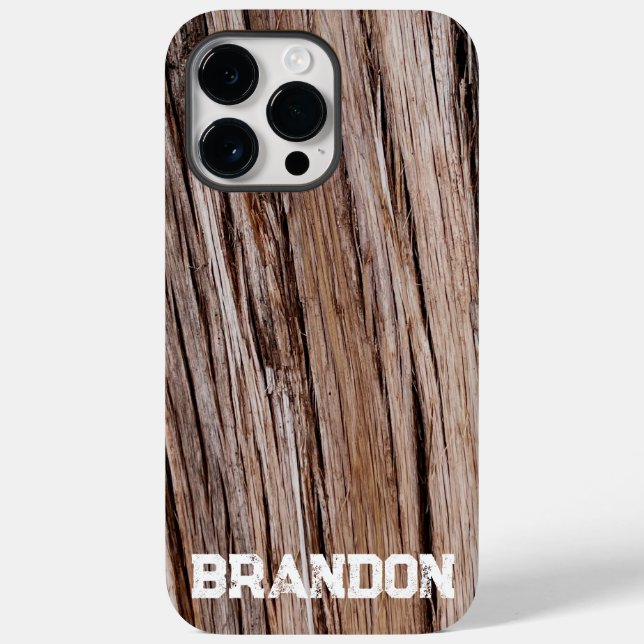 Rustic cedar bark nature tree outdoors pattern Case-Mate iPhone case (Back)