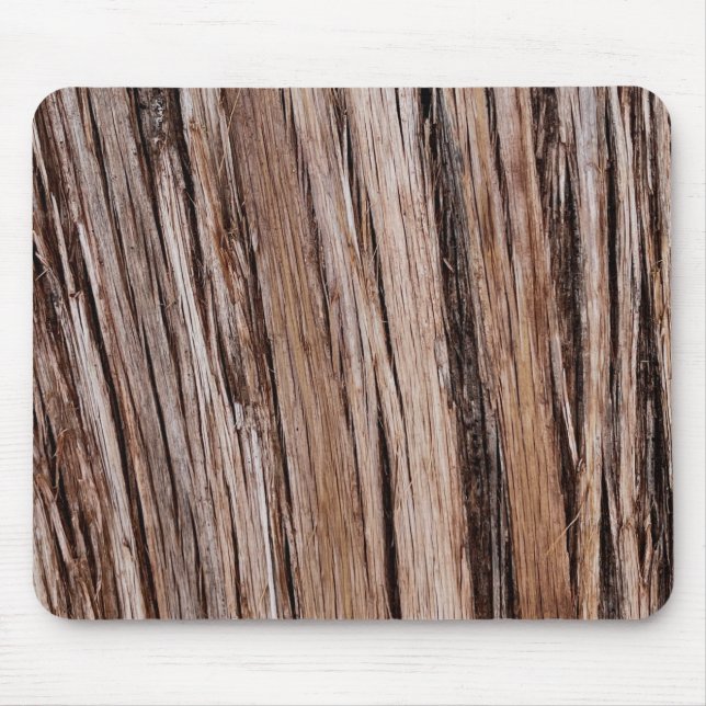 Rustic cedar bark nature tree outdoors pattern mouse pad (Front)