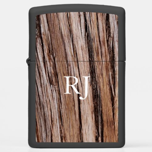 Rustic cedar bark nature tree outdoors pattern zippo lighter