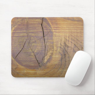 Rustic Cedar Wood Plank Knot Photograph Mouse Pad