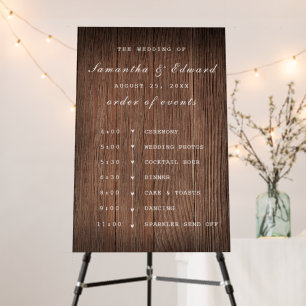 Rustic Ceremony Events Sign