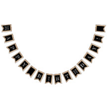 Rustic Chalkboard Banner Custom Happy Birthday