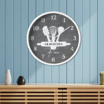 Rustic Chalkboard Farmhouse Kitchen Personalized Clock<br><div class="desc">Rustic Chalkboard Farmhouse Kitchen Personalized Clock - The rustic chalkboard background with baking utensils makes the clock  a perfect addition to your farmhouse kitchen walls.</div>