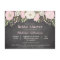 Rustic Chalkboard Flowers Bridal Shower Invitation