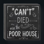 Rustic Chalkboard Grandma's Sayings #2 Wooden Box Sign<br><div class="desc">Add a touch of rustic charm and heartfelt humor to your space with our square wooden wall hanging art, designed to look like a cozy black chalkboard with hand-drawn white chalk lettering. Each whimsical piece features a folksy saying straight from Grandma’s kitchen—sweet, sassy, and full of wisdom. Perfect for farmhouse...</div>