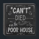 Rustic Chalkboard Grandma's Sayings #2 Wooden Box Sign<br><div class="desc">Add a touch of rustic charm and heartfelt humor to your space with our square wooden wall hanging art, designed to look like a cozy black chalkboard with hand-drawn white chalk lettering. Each whimsical piece features a folksy saying straight from Grandma’s kitchen—sweet, sassy, and full of wisdom. Perfect for farmhouse...</div>
