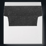 Rustic Chalkboard Hand-drawn Chalk Snow Envelope<br><div class="desc">Chalkboard inside background with hand-drawn chalk snow rustic and trendy envelope.</div>