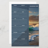 Rustic Chalkboard Photo Calendar (Front/Back)