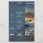 Rustic Chalkboard Photo Calendar (Front)