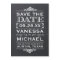 Rustic Chalkboard Typography Save the Date