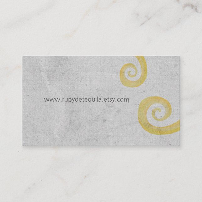 Rustic chalkboard Vintage Business Card (Front)
