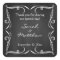 Rustic Chalkboard Wedding Favor Stickers