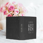 Rustic Chalkboard Wedding Guest Book Mini Binder<br><div class="desc">A faux chalkboard Guest Book mini binder where you can store all those lovely messages from your wedding guests. Just add your details</div>