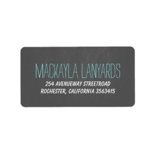 Rustic Chalkboard Wedding Label