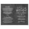 Rustic Chalkboard Welcome Wedding Programs