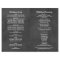 Rustic Chalkboard Welcome Wedding Programs