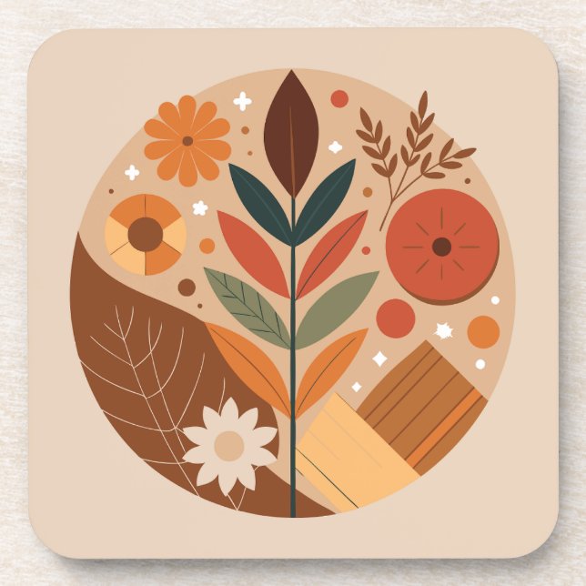 Rustic Charm Beverage Coaster (Front)