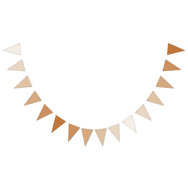 Rustic Charm Bunting Banner Flags - Warm Gradient (All)