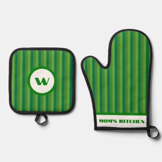 Rustic Charm Green Striped