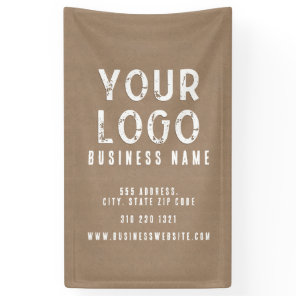 Rustic Charm Kraft Paper Business  Banner