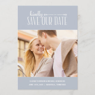 Rustic Charm Photo Save the Date