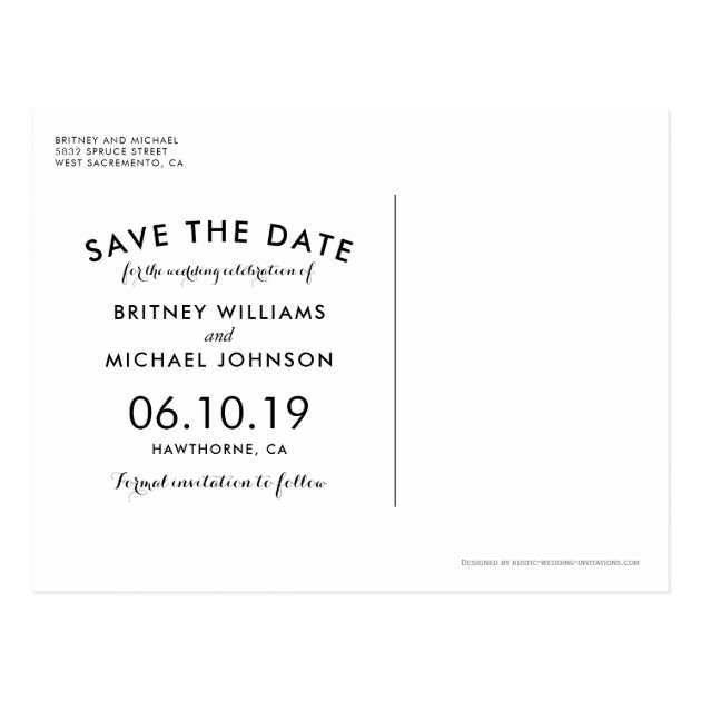 Rustic Chateau Stone Church Lights Save The Date Postcard
