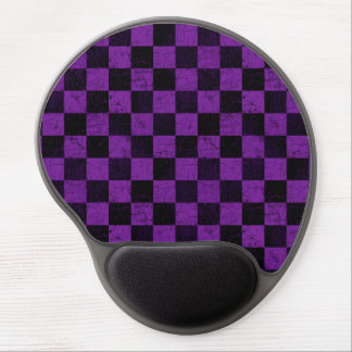 Rustic Checks, Purple and Black Gel Mouse Pad
