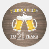 Cheers and Beers to 21 Years Birthday Favor Tags, Editable Cheers to 21  Years Favor Tags, Printable 21st Birthday Gift Tags, Party Favors 