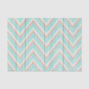 Rustic Chevron Wood Shabby Cottage Chic Tea Party Tissue Paper