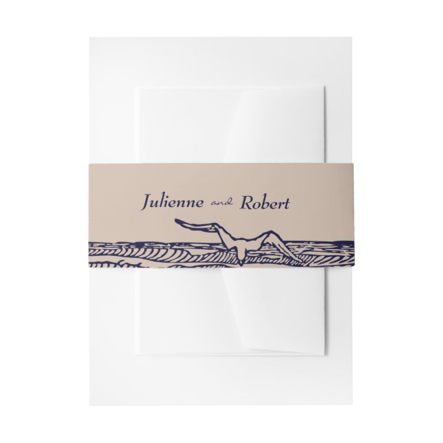 Rustic Chic Beach Wedding Invitation Belly Bands Invitation Belly Band (Front Example)