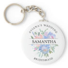 Rustic Chic Blush Pink Blue Floral Personalized