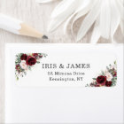 Rustic Chic Burgundy Blush Pink Floral Wedding