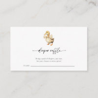 Rustic Chic Duck Baby Shower Diaper Raffle