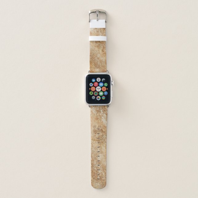 Rustic Chic Elegant Gold Apple Watch Band (Front)