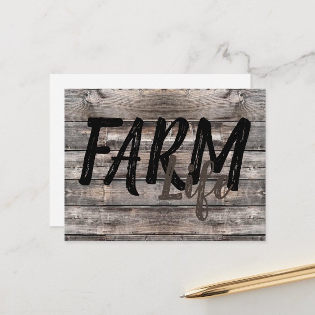 rustic chic FARM LIFE | Postcard (Front/Back In Situ)