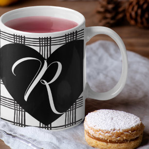 Rustic Chic Farmhouse Style monogrammed Coffee Mug