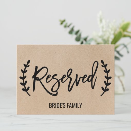 Rustic Chic Faux Kraft Calligraphy 