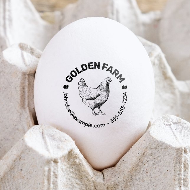 Rustic Chic Hen Egg Stamp (Creator Uploaded)