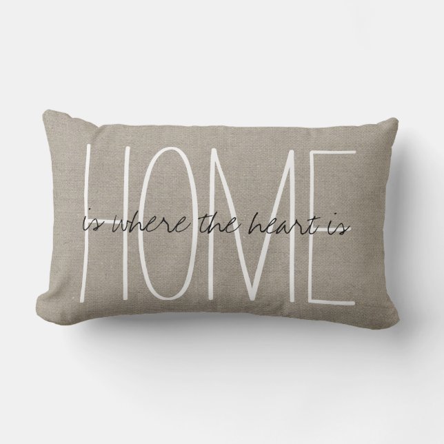 Rustic Chic Home Lumbar Pillow (Front)