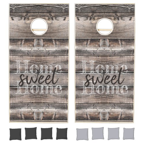 rustic chic HOME SWEET HOME  Cornhole Set