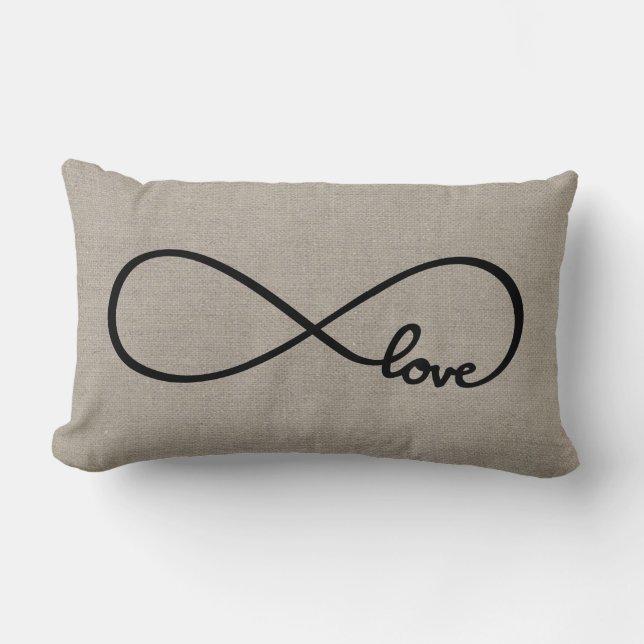 Rustic Chic Love Lumbar Pillow (Front)