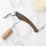 Rustic Chic Medium Taupe Brown Wood Grain Pattern Waiter's Corkscrew<br><div class="desc">Modern contemporary but rustic wood grain pattern look design with room to customize or personalize with name and date, or limited text, of your choice. Fun keepsake gift, party favor and personal memento for special events and occasions such as an anniversary, bachelor party, Christmas stocking stuffer, and for wedding guests,...</div>