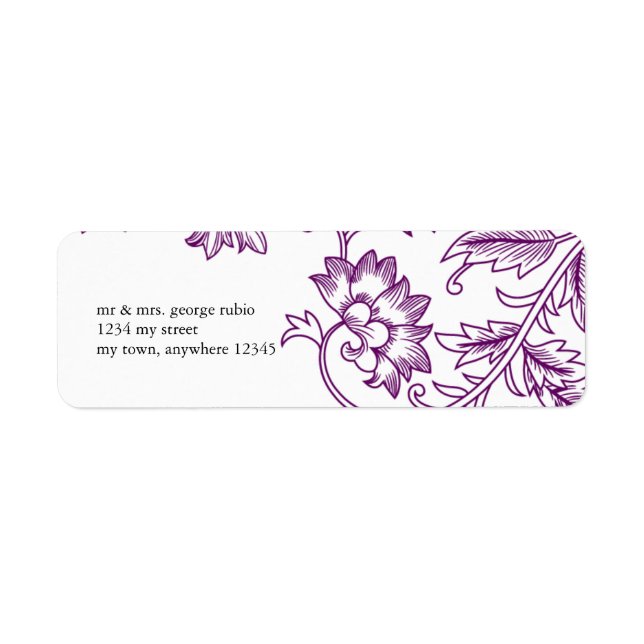 Rustic Chic Return Address Label (Front)