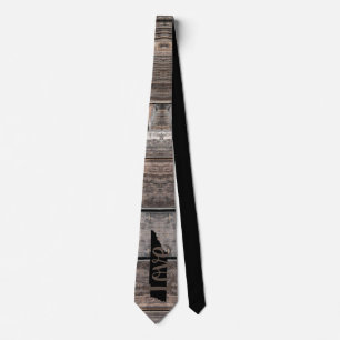 rustic chic TENNESSEE LOVE in script Neck Tie